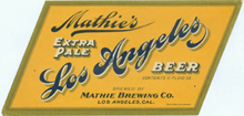  Los Angeles Extra Pale Beer Label