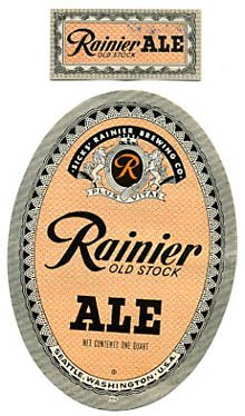  Rainier Old Stock Ale Beer Label