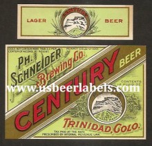  Century Beer Beer Label