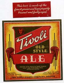  Tivoli Old Style Ale Beer Label