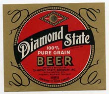  Diamond State Pure Grain Beer Label