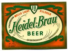  Heidel Brau Beer Label