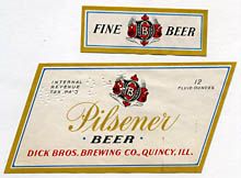  Dick Bros. Pilsener Beer Label