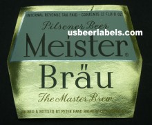  Meister Brau Beer Label