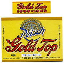  Reisch Gold Top Beer Label