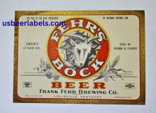  Fehrs Bock Beer Label