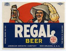  Regal Beer Label