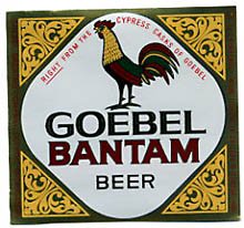  Goebel Bantam Beer Label