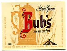 Bub's Beer Label