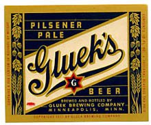  Glueks Pilsener Pale Beer Label