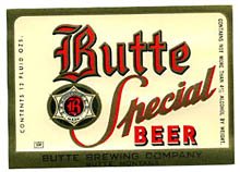  Butte Special Beer Label