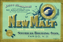  New malt Beer Label