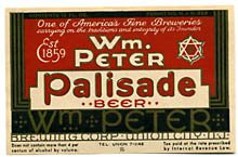  Wm. Peter Palisade Beer Label