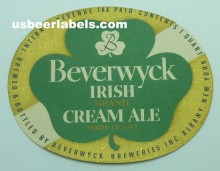  Beverwyck Irish Cream Ale Beer Label