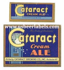  Cataract Cream Ale Beer Label