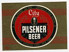  City Pilsener Beer Label