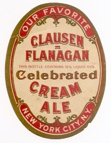Celebrated Cream Ale Beer Label Celebrated Cream Ale Beer Label