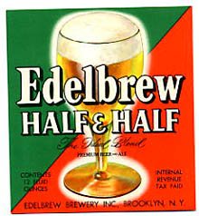  Edelbrew Half & half Beer Label