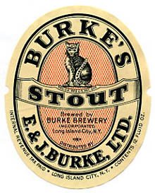  Burkes Stout Beer Label