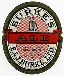  Burke's Ale Beer Label