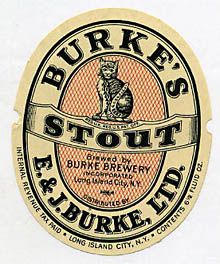  Burke's Stout Beer Label