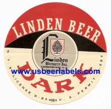 Linden Dark Beer Beer Label Linden Dark Beer Beer Label