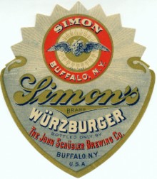  Simons Wurzburger Beer Label