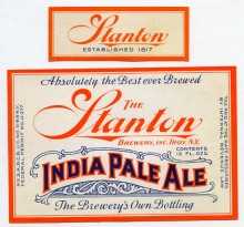  Stanton Indian Pale Ale Beer Label
