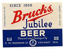  Brucks Jubilee Beer Label