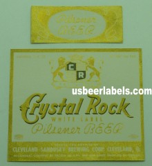  Crystal Rock Beer Label