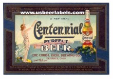  Centennial Beer Label
