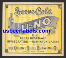  U-NO Beer Label