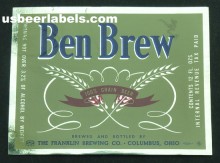  Ben Brew Beer Label