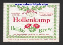 Hollenkamp Holiday Brew Beer Label Hollenkamp Holiday Brew Beer Label