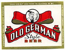  Old German Style Beer Label
