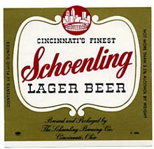  Schoenling Lager Beer Label