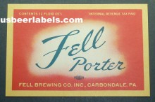  Fell Porter Beer Label