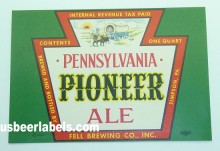  Pennsylvania Pioneer Ale Beer Label