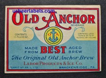  Old Anchor Beverage Beer Label