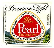  Pearl Premium Light Beer Label
