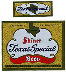  Texas Special Beer Label