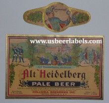  Alt Heidelberg Pale Beer Label