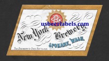  New York Brewery Beer Label