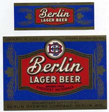  Berlin Lager Beer Label