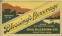 Blessing's Beverage Beer Label Blessing's Beverage Beer Label