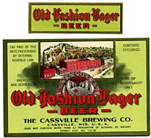  Old Fashion Lager Beer Label