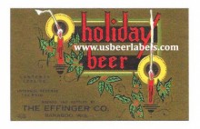  Effinger Holiday Beer Beer Label