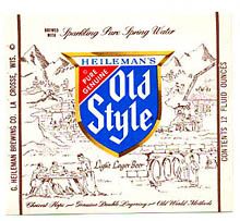  Heilemans Old Style Lager Beer Label