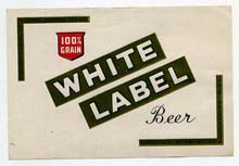  White Label Beer Label