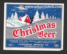  Fesenmeier Christmas Beer Beer Label